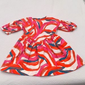 Girls 3 Cristina Martinez - Nordstrom pink pleat puff sleeve dress